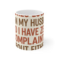 Funny Frenchie Mug - Snores Louder Than My Husband Mug