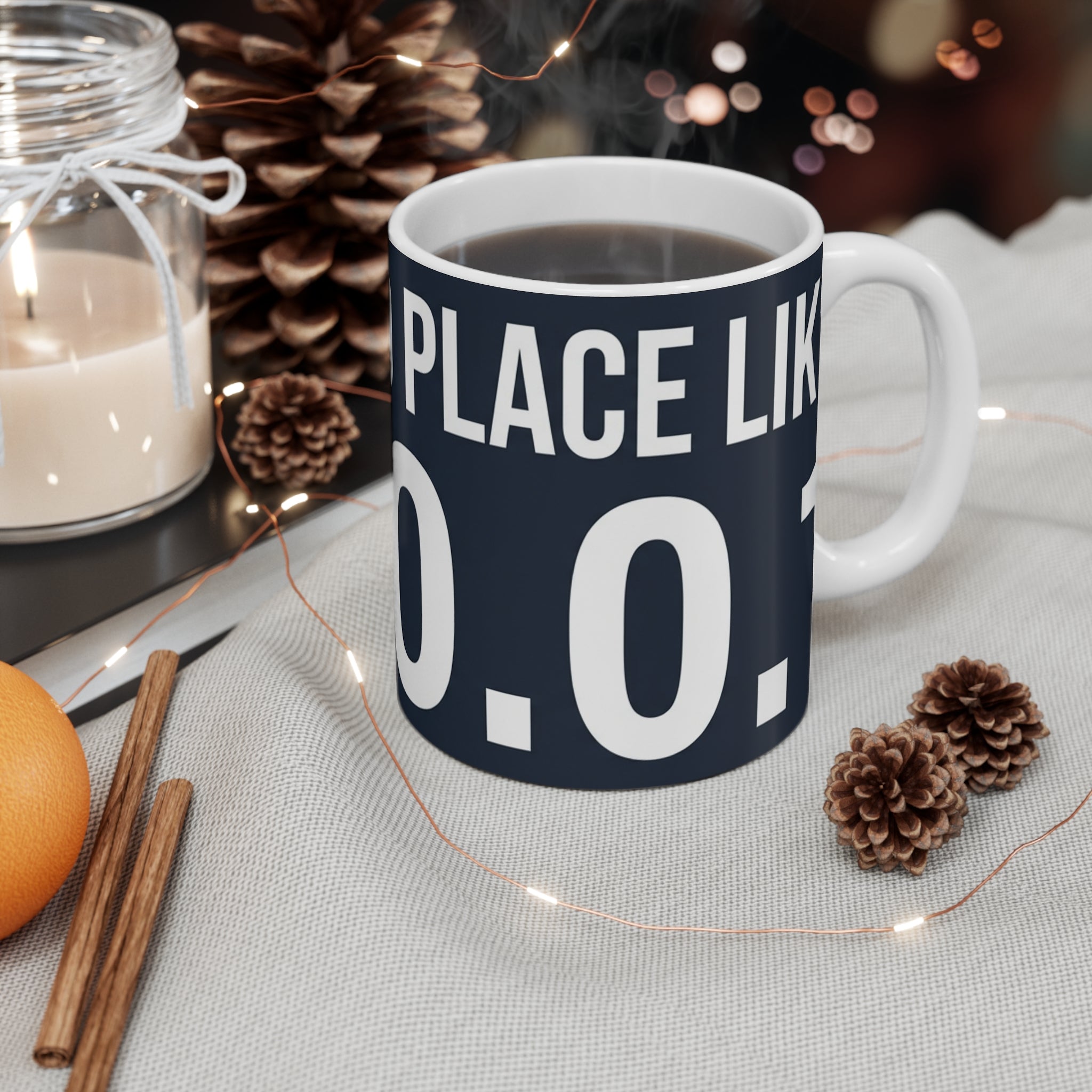 127.0.0.1 Mug – Funny IT Humor Ceramic Coffee Mug for Tec...