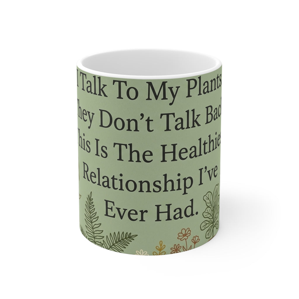 Plant Mom Mug | 11oz Ceramic Mug with Humorous Plant Quote