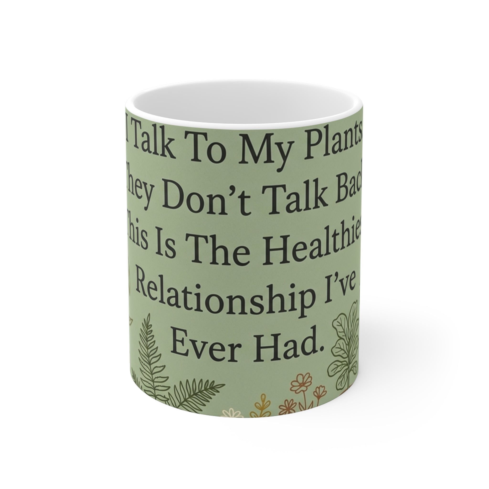 Plant Mom Mug | 11oz Ceramic Mug with Humorous Plant Quote