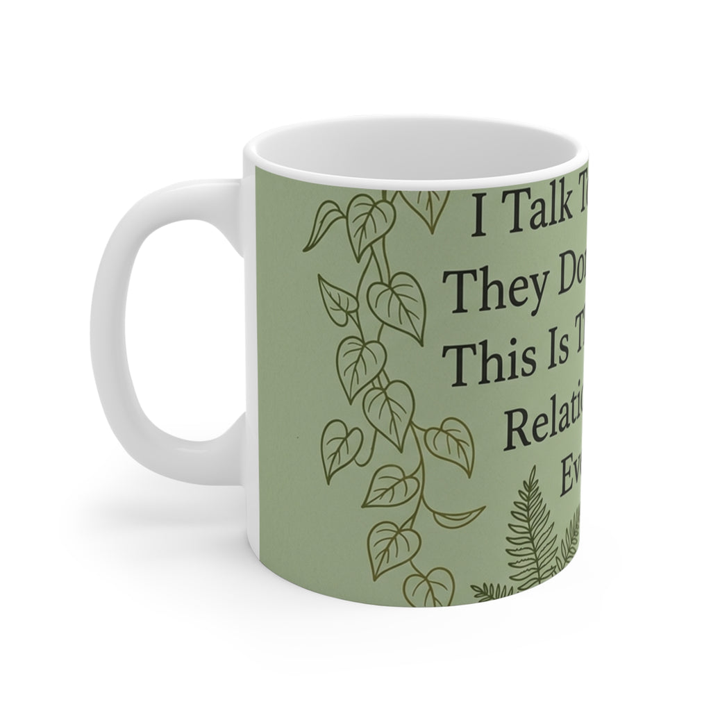 Plant Mom Mug | 11oz Ceramic Mug with Humorous Plant Quote