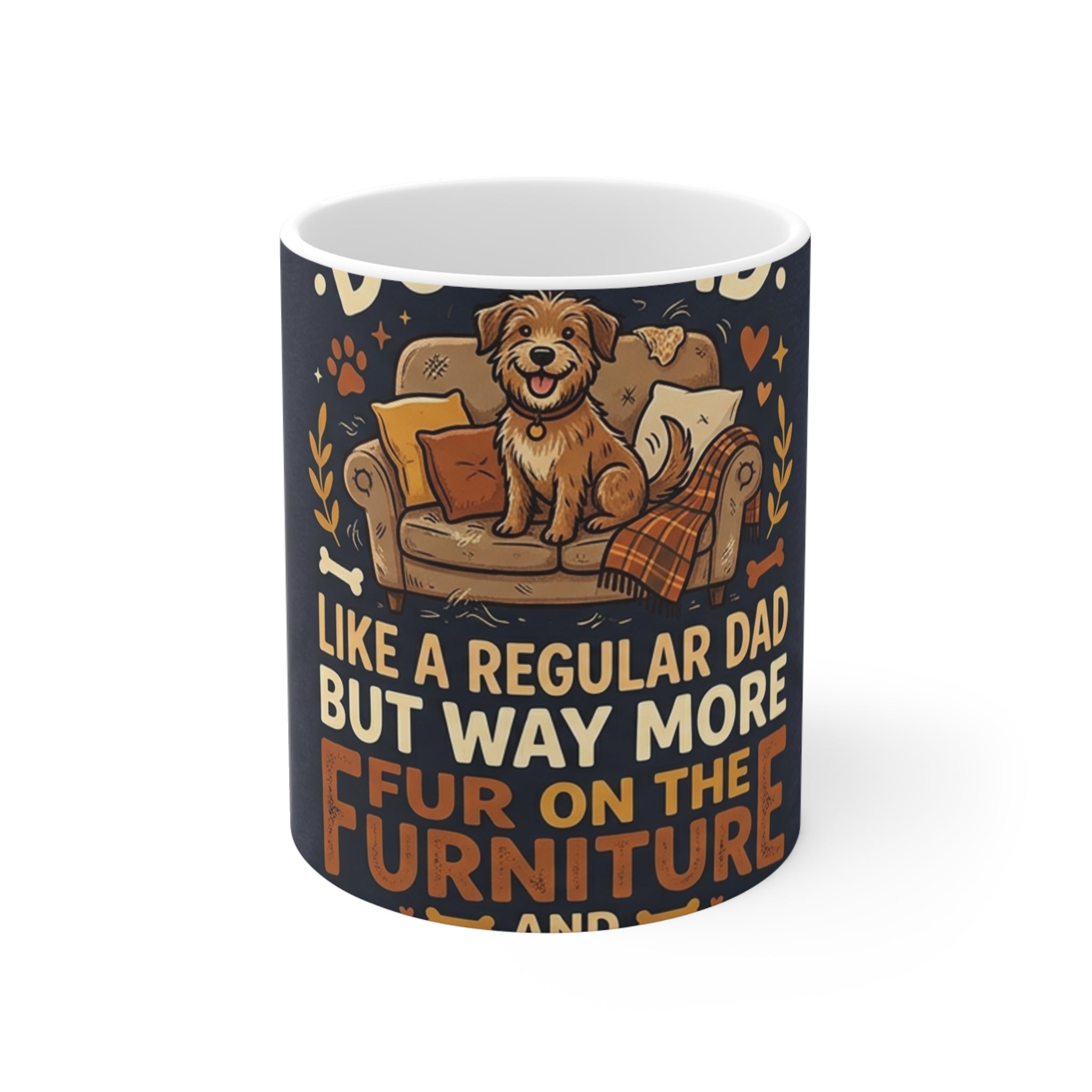Dog Dad Mug 11oz Ceramic - Funny Father's Day Gift