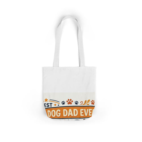 Canvas Tote Bag for Dog Dads — Best Dog Dad Ever Gift