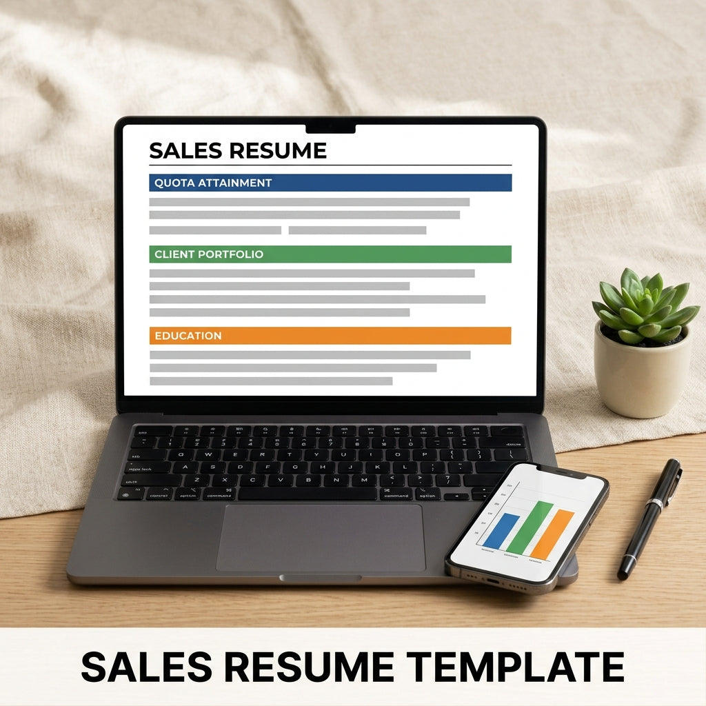 Sales Resume Template — Account Executive ATS Friendly