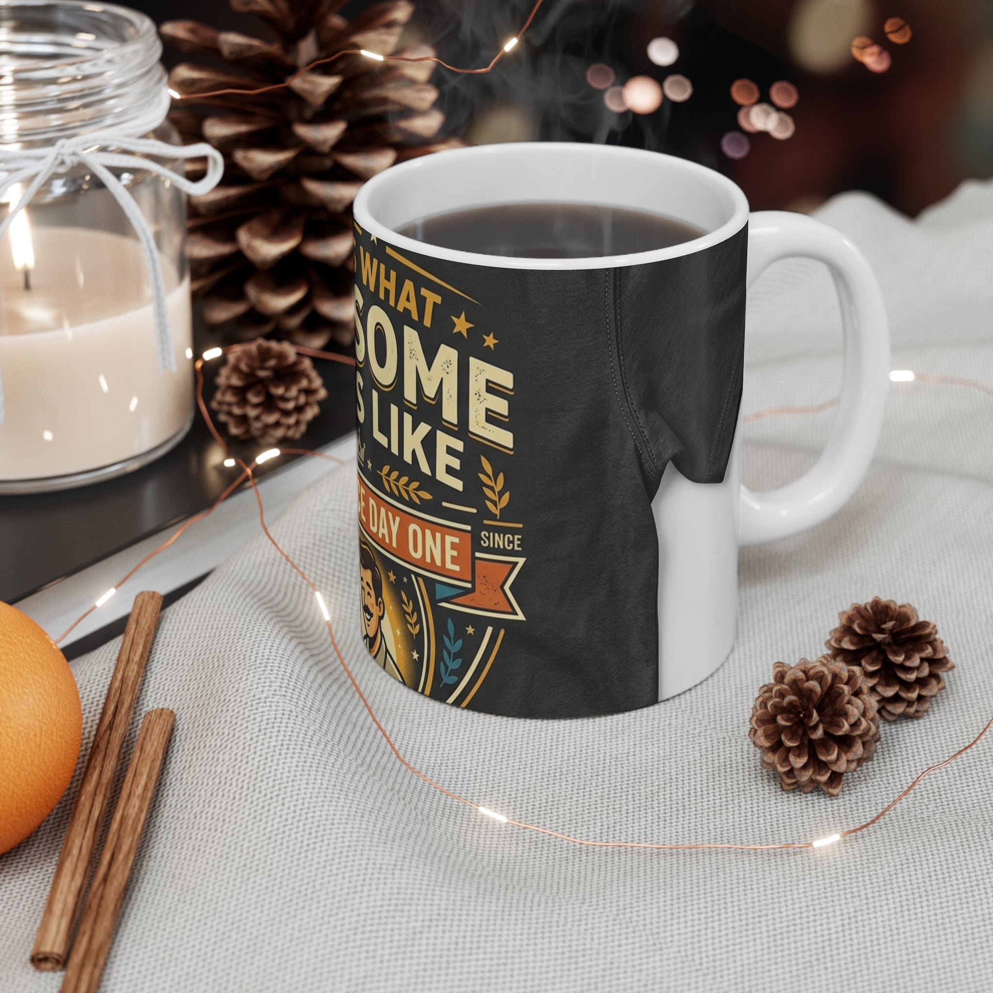 Awesome Looks Like Dad Mug – 11oz Ceramic Father's Day Gift
