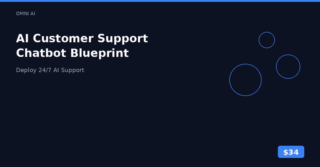 AI Customer Support Chatbot Blueprint