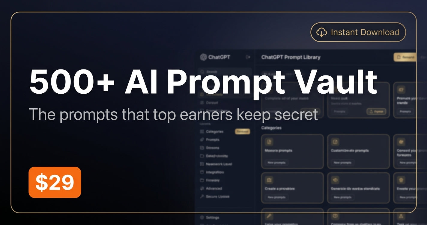 AI Prompt Library for Small Business Owners — 500 Prompts That Replace Your Marketing Team