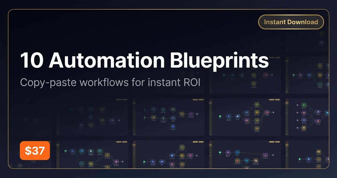 10 Business Automation Blueprints — The Exact Workflows Saving Operators 20 Hours a Week