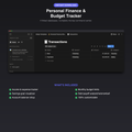 Personal Finance & Budget Tracker — Complete Notion Money Hub