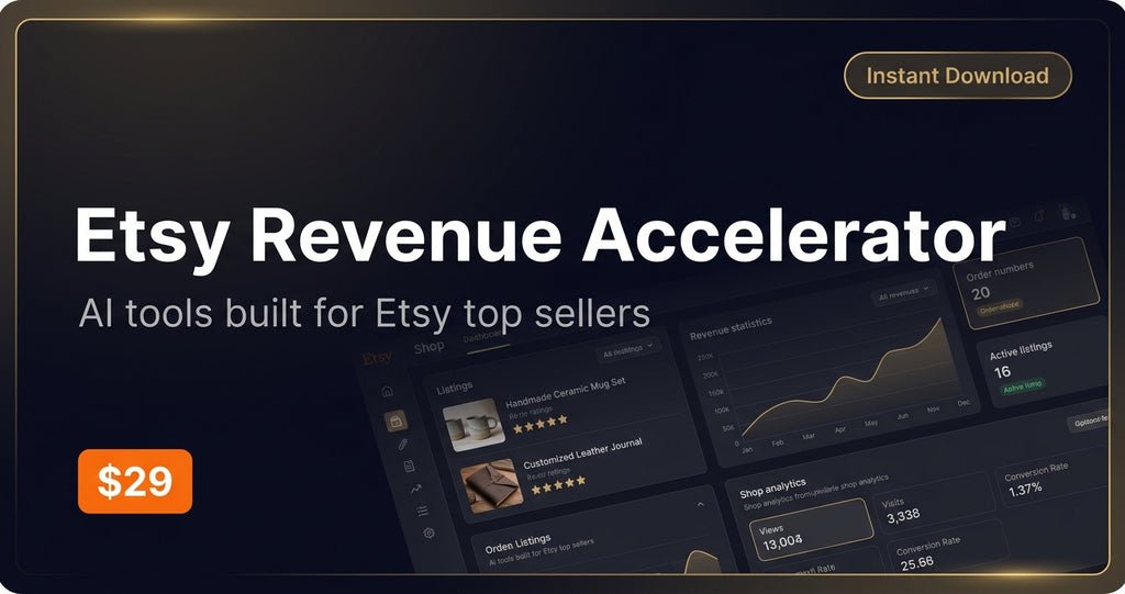 AI Toolkit for Etsy Sellers — Dominate Search, Write Listings That Convert, and Scale Without Burnout