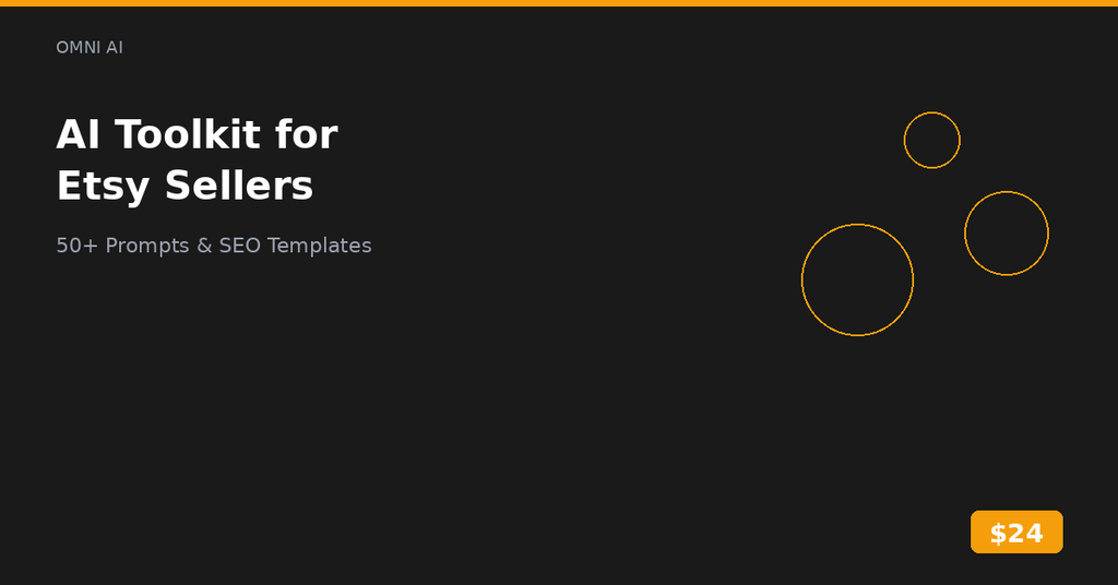 AI Toolkit for Etsy Sellers