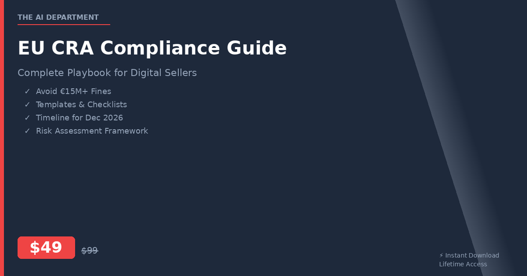 EU Cyber Resilience Act Compliance Guide — Skip $8,000 in Consultant Fees