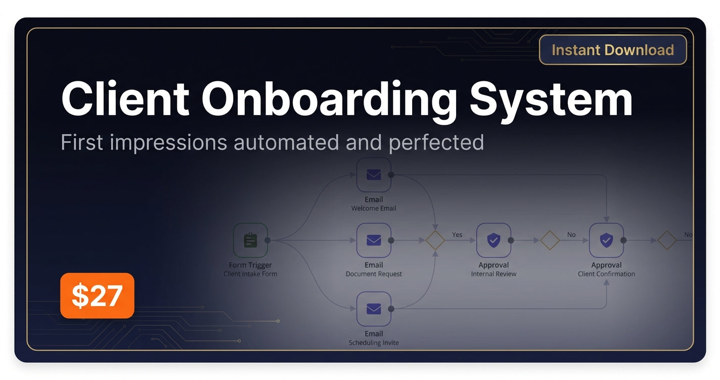 Client Onboarding Automation Blueprint — First Impressions That Run Themselves
