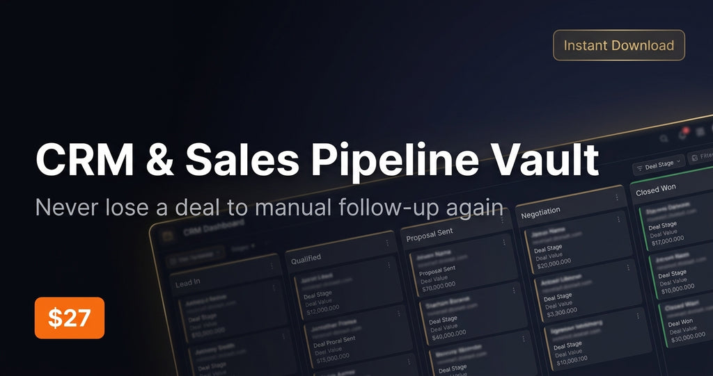 n8n CRM Integration & Sales Pipeline Pack — Automate Your Entire Revenue Stack