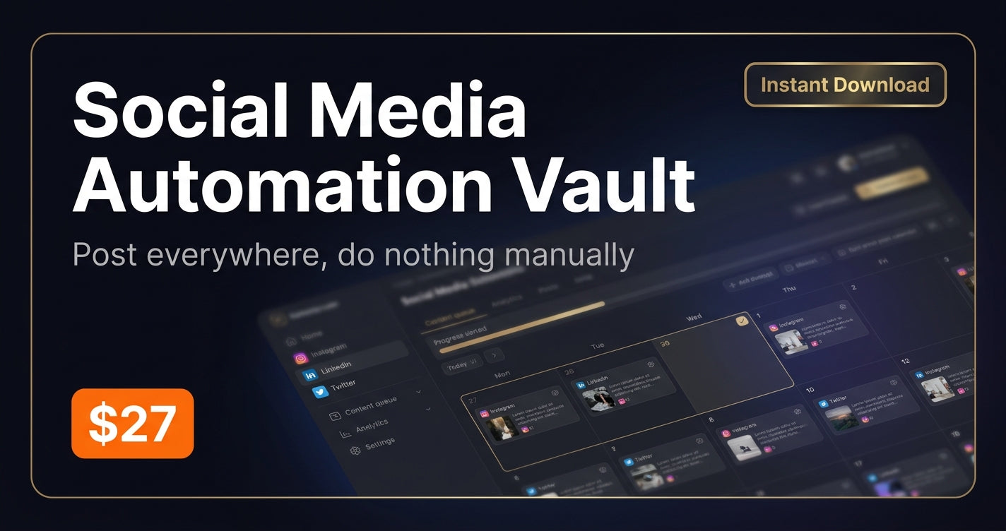 n8n Social Media Automation Pack — Schedule, Repurpose, and Analyze Without Paying for Buffer