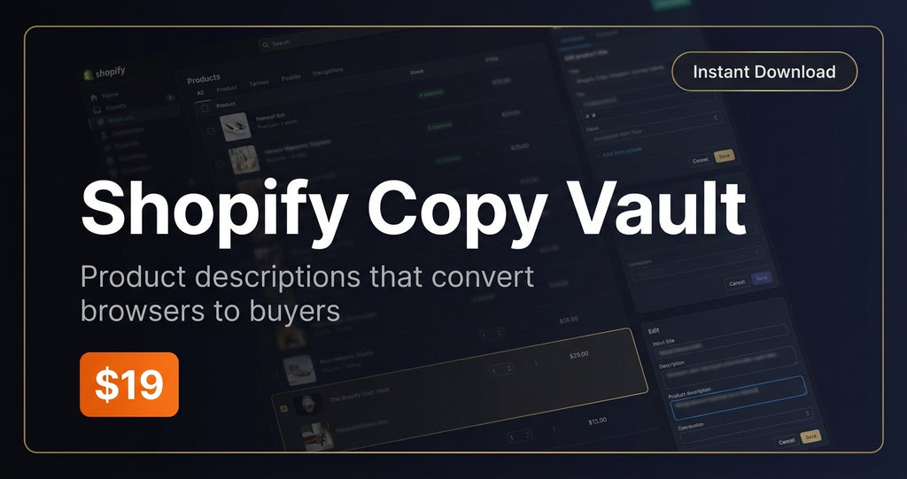 Shopify AI Product Description Pack — 150 Prompts That Sell While You Sleep